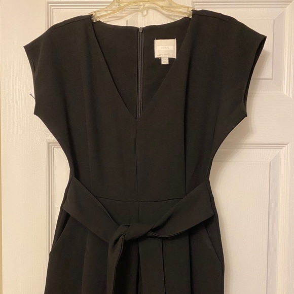 Anthropology Black Cropped Jumpsuit - Picture 3 of 7